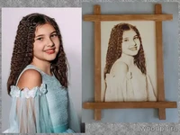 Выжигание детского портрета