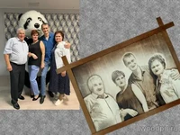 Большой семейный портрет 40х60