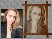 Выжигание индивидуального портрета девушки