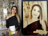 Выжигание портрета для девушки