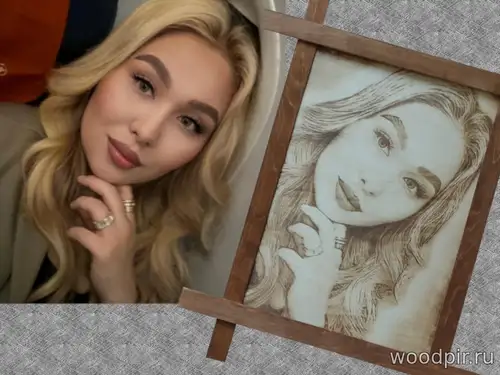 Выжигание портрета по фото на день рождения