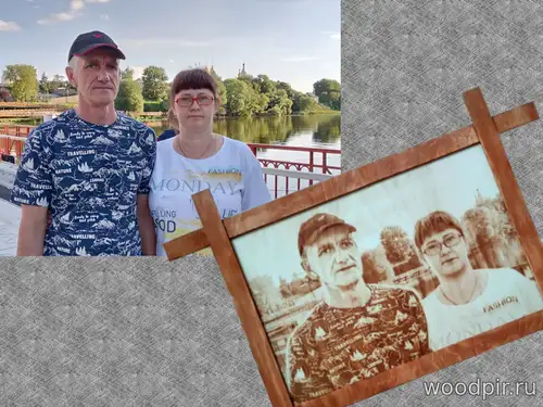 Выжигание портрета на юбилей