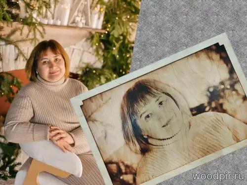 Портрет на дереве к юбилею